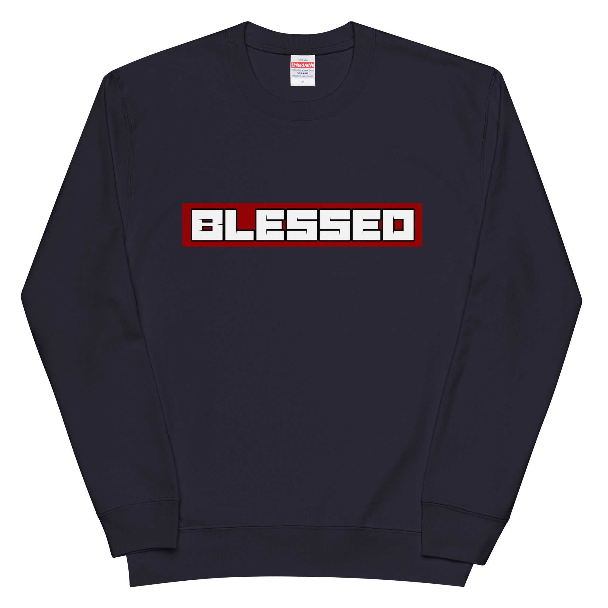 BLESSED NAVY SWEATER – gatdoecollections