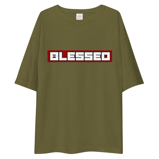 BLESSED GREEN OVERSIZED T-SHIRT