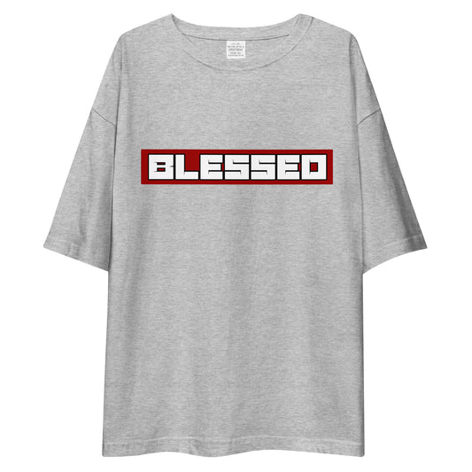 BLESSED GRAY OVERSIZED T-SHIRT