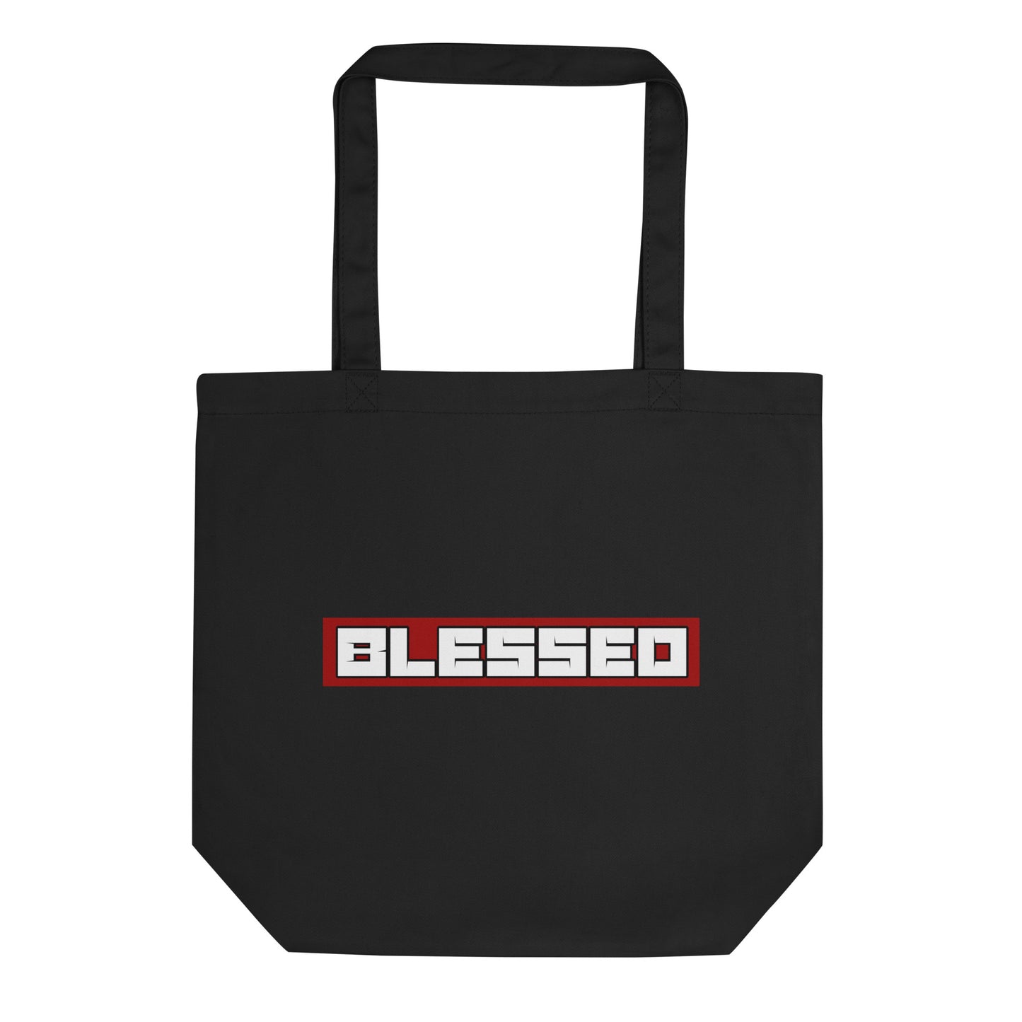 BLESSED BLACK ECO TOTE BAG