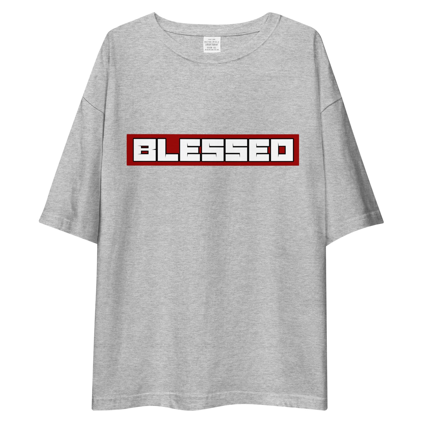 BLESSED グレー オーバーサイズ Tシャツ