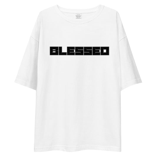 BLESSED WHITE OVERSIZED T-SHIRT